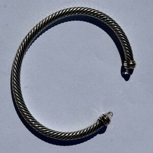 David Yurman cable bracelet 4mm amethyst stones